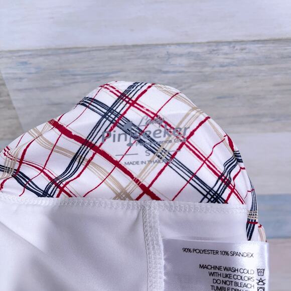 Lady Pinseeker Pleated Hem Golf Skort Plaid Pockets Built In Shorts Womens Small - Picture 5 of 6